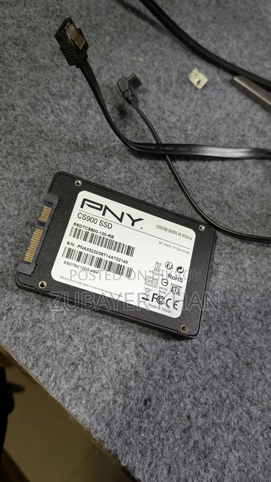 Pny Sata SSD 120GB 100% Health