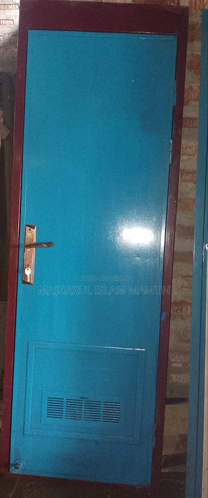 Old Ship (Iron) Door. Size: 2.5 feet × 7 feet