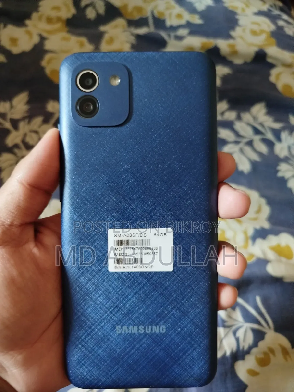 Samsung Galaxy A03 64 GB নীল