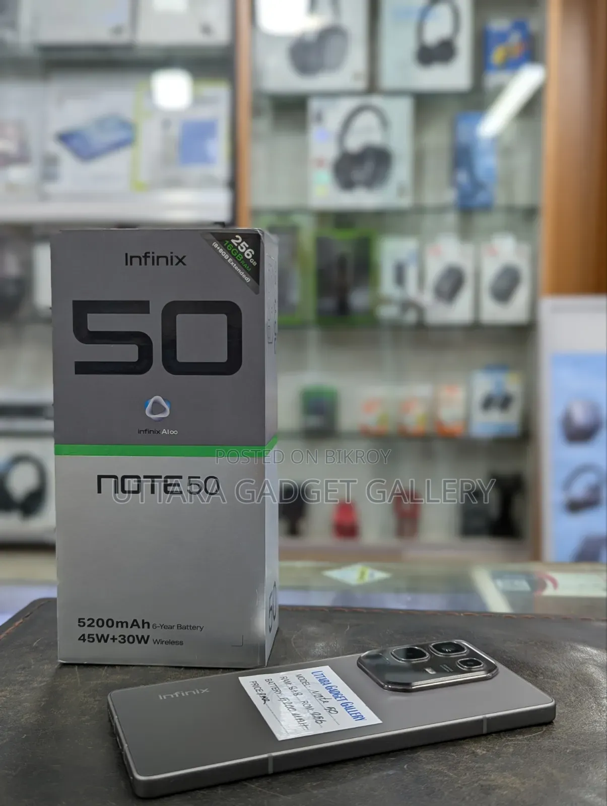 Infinix Note 50 4G 256 GB Gray