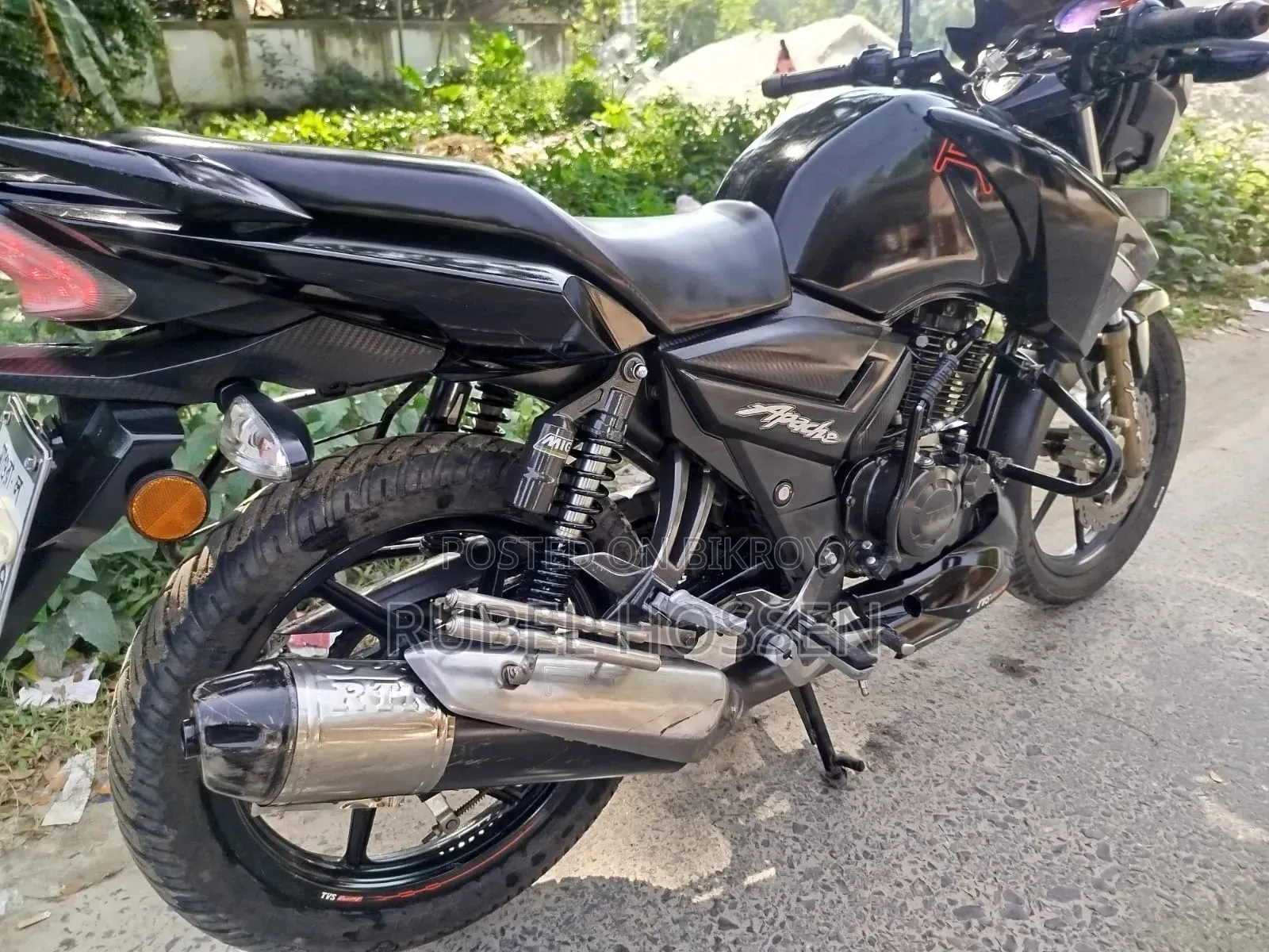 TVS Apache RTR 160 2V 2020 Black