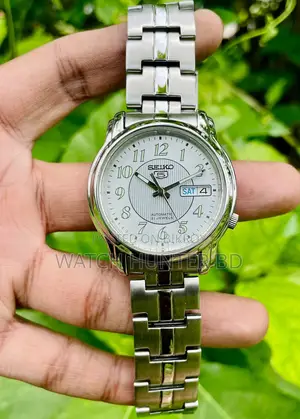 সুন্দর সেকো ৫ এসএনকেএল৮৯ সিলভার সানবার্স্ট অটোমেটিক ঘড়ি
