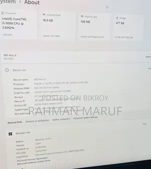 Desktop Computer MSI 16GB Intel Core I5 SSD 512GB