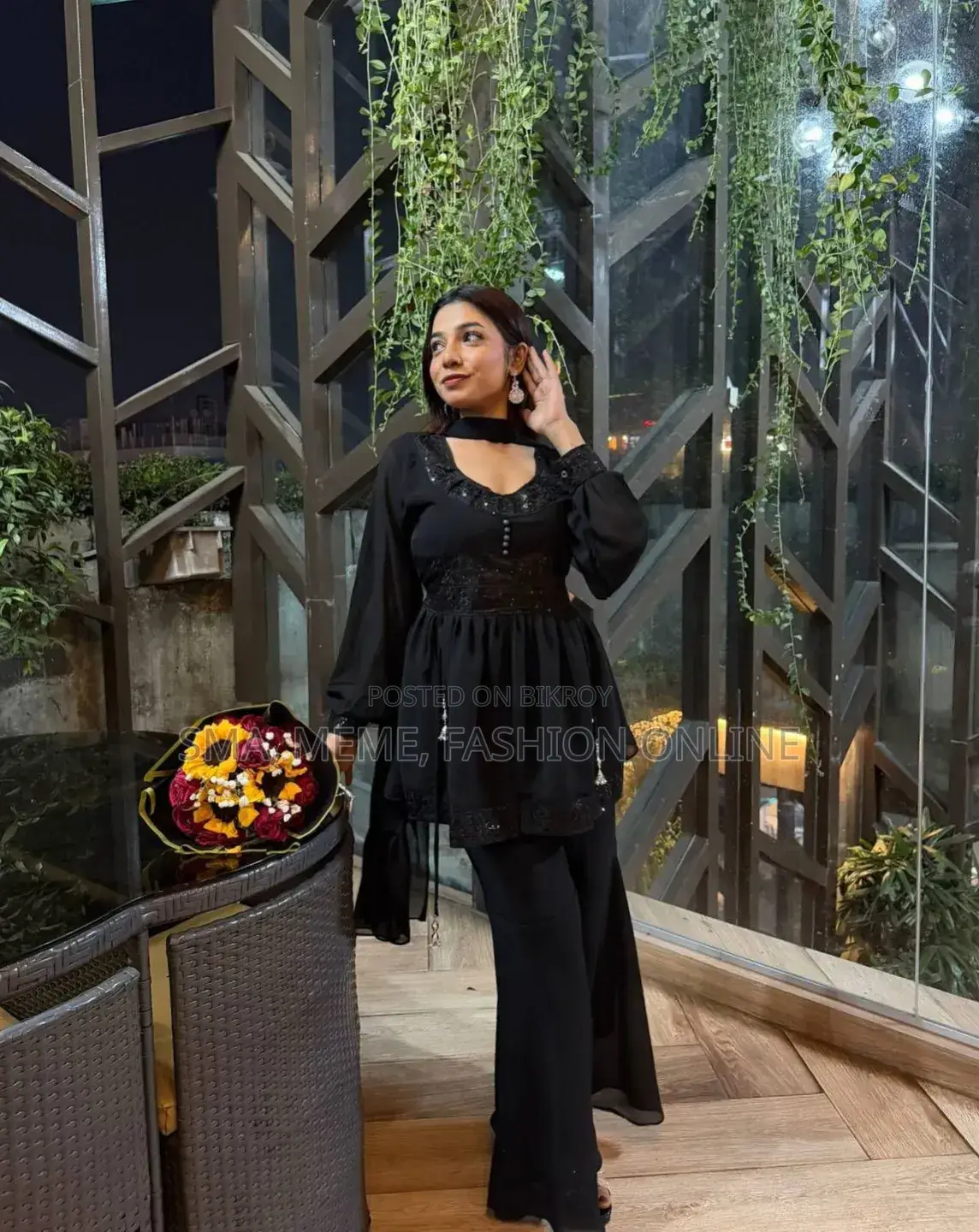 Georgette Sequence Three Piece