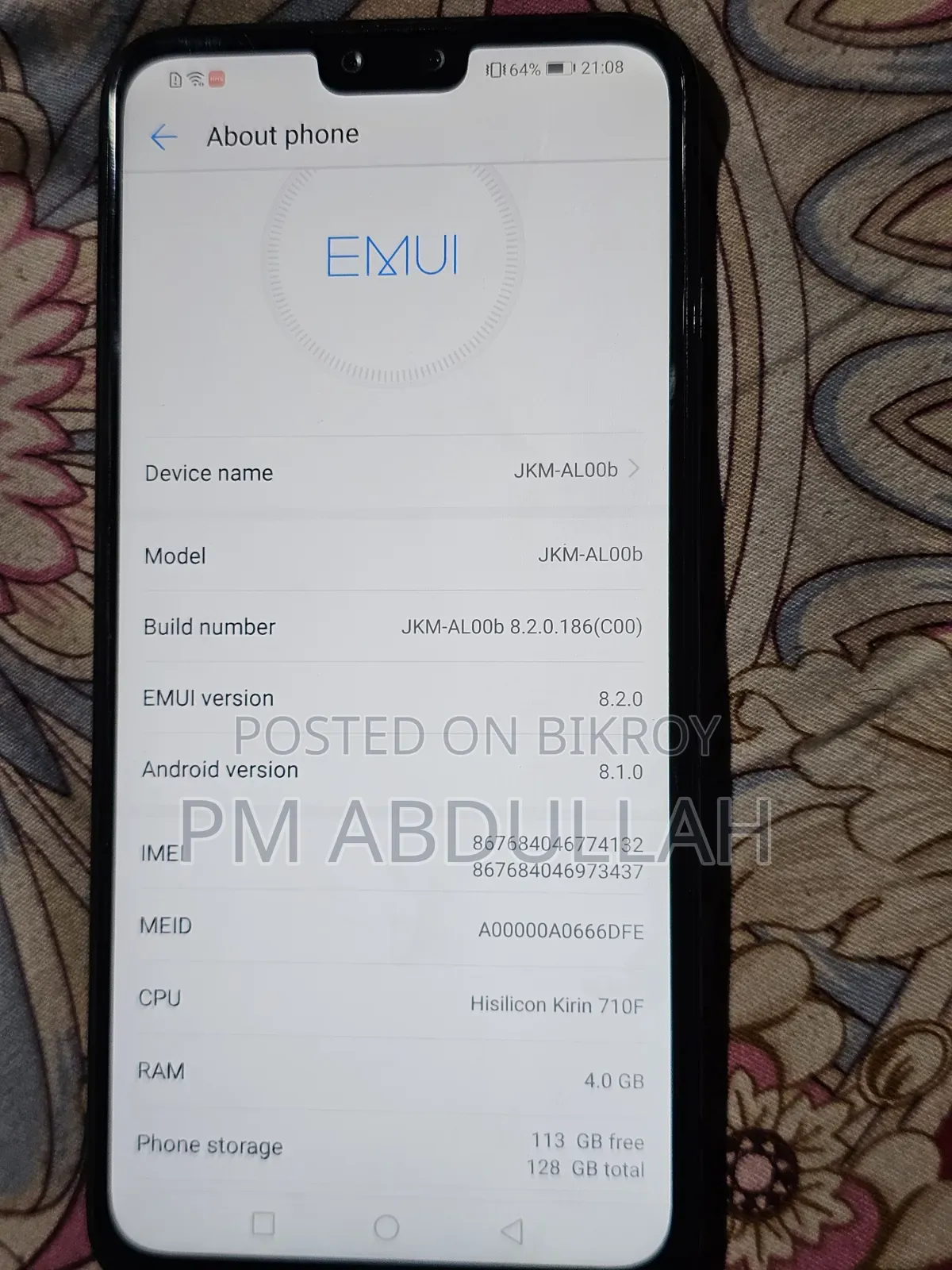 Huawei Y9 2019 128 GB Black