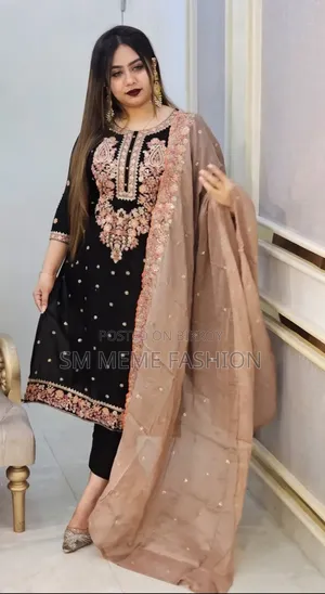 Sequence Embroidery Three Piece