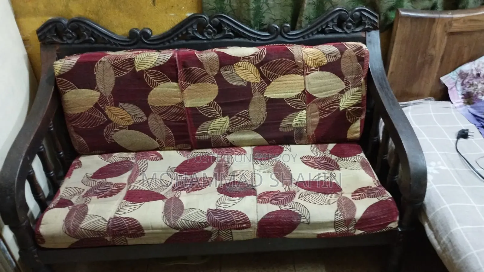 Shil Koroi Wood Sofa and Tea Table