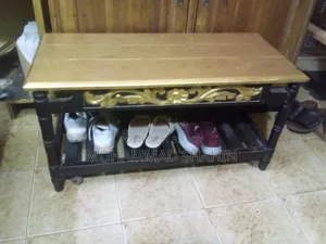 Shil Koroi Wood Sofa and Tea Table
