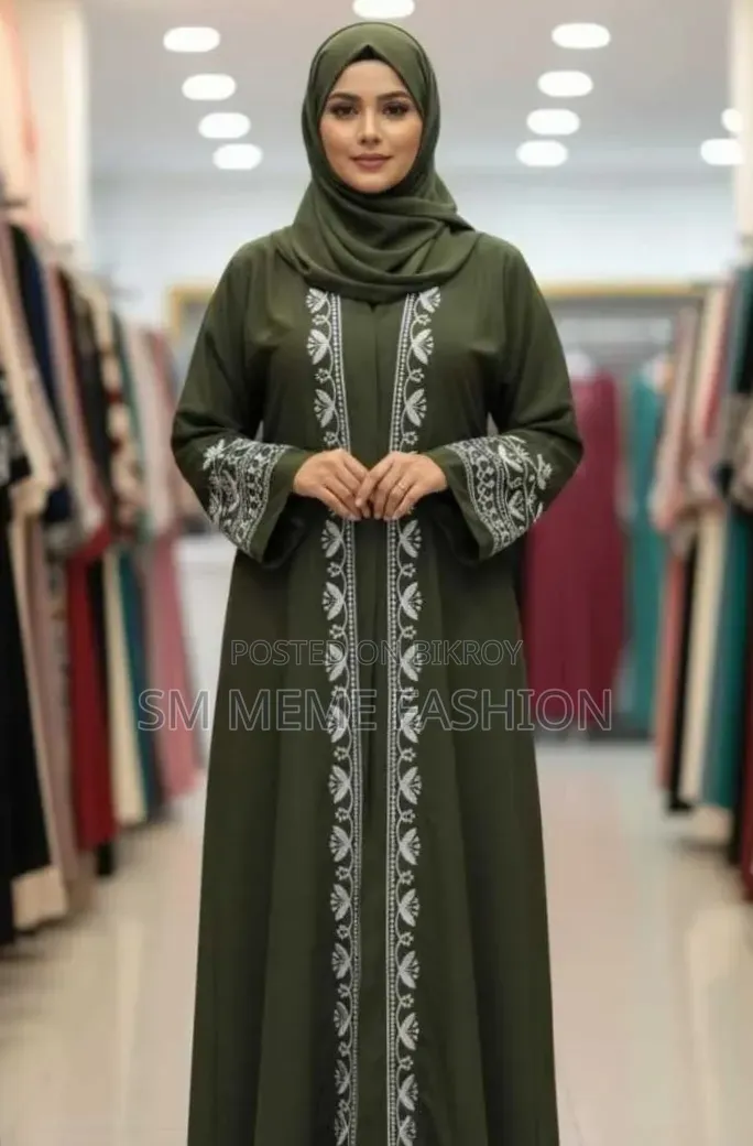 Sathi Embroidery Burqa Full Set