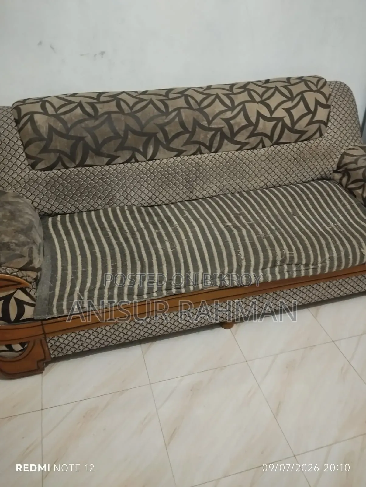 Sofa set and a spring mattress
