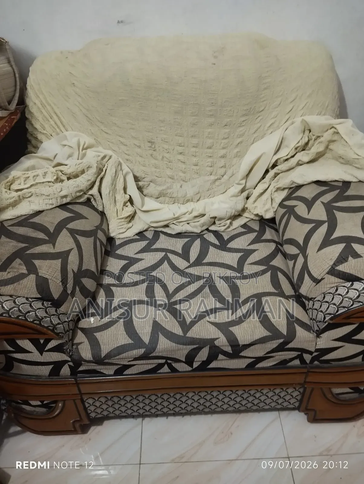 Sofa set and a spring mattress
