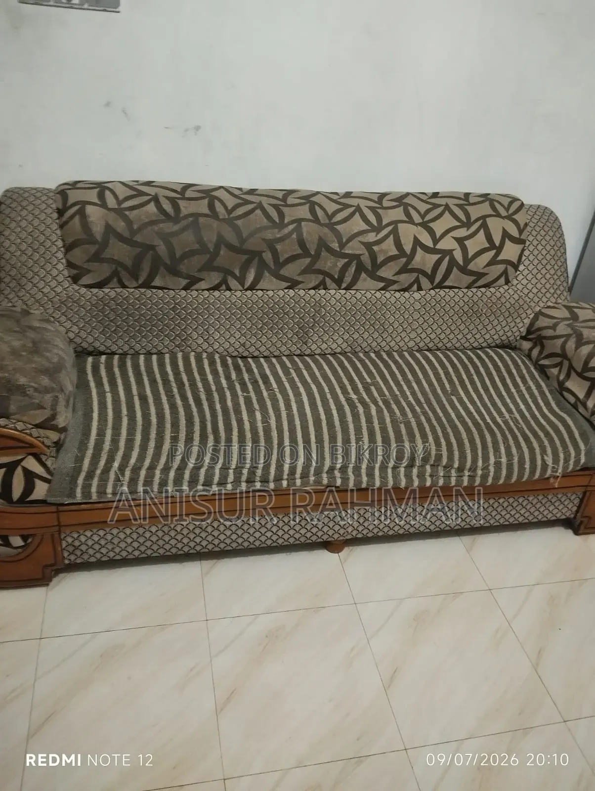 Sofa set and a spring mattress