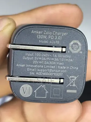 Anker Zolo Charger (30w, Pd 3.0) for iPhone and Android