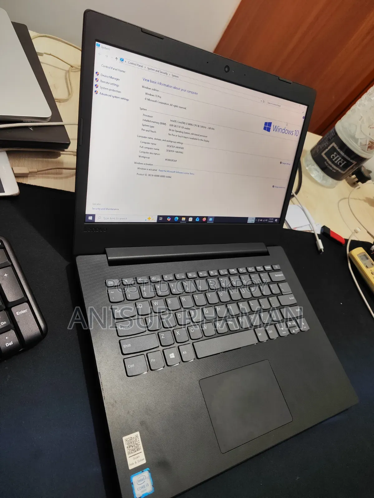 Laptop Lenovo 8GB Intel Core I3 SSD 256GB