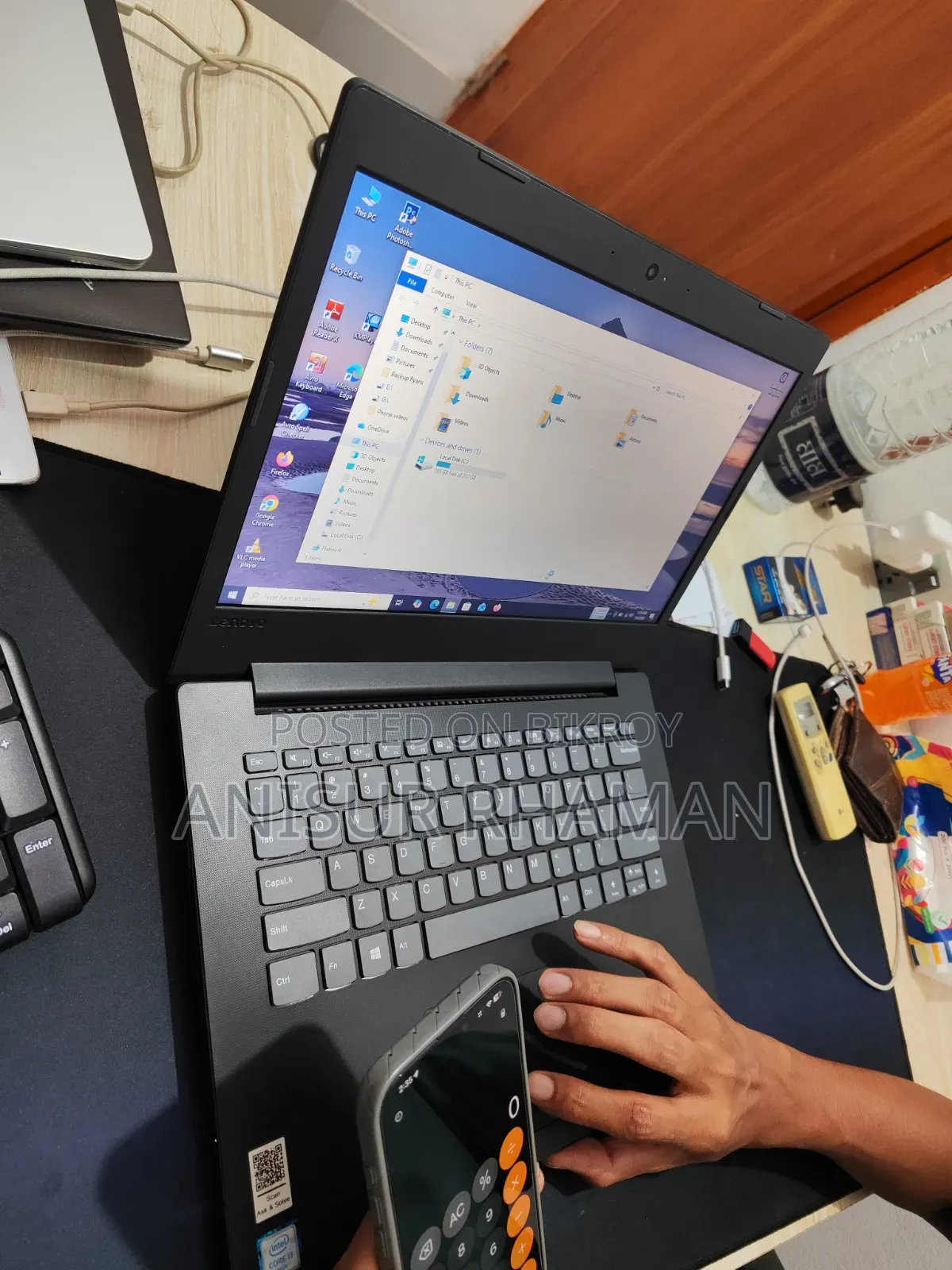 Laptop Lenovo 8GB Intel Core I3 SSD 256GB