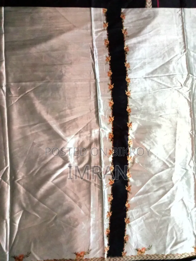 সিল্কের প্রিন্টেড ২ পিচ এর কাপড় কামিজ, সেলোয়ার স্লিপ এর কাপড়