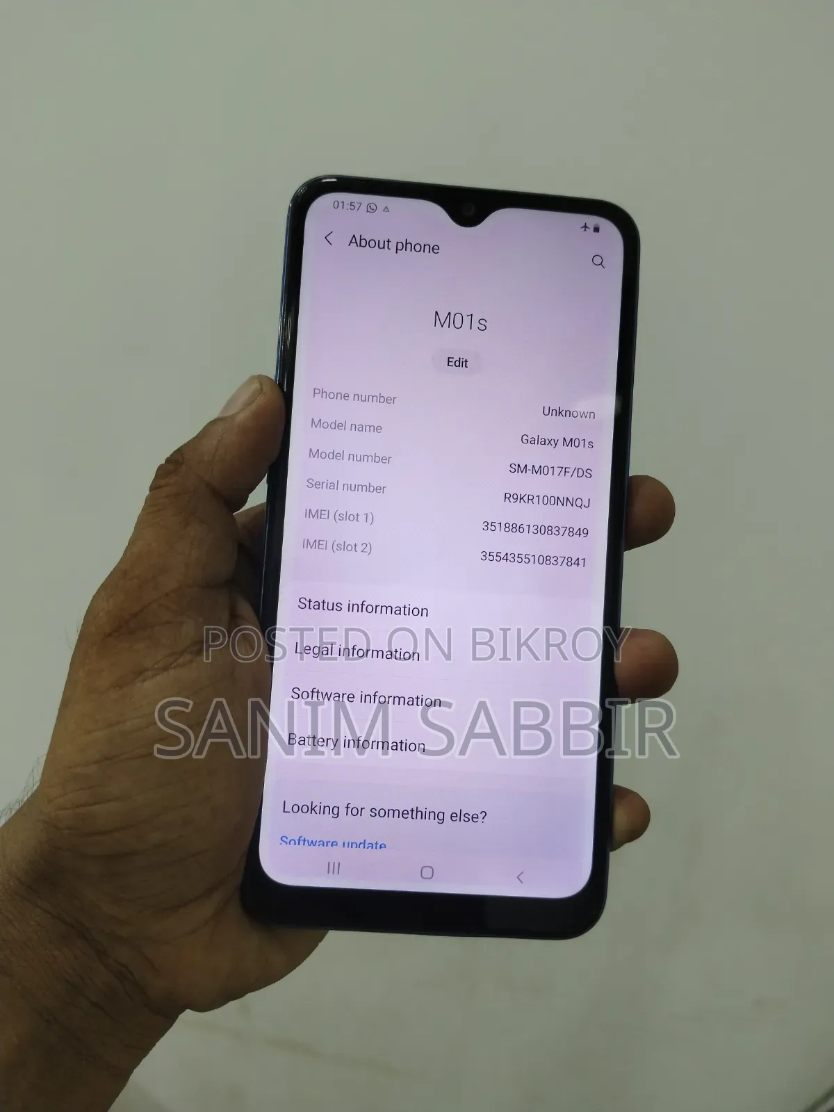 Samsung Galaxy M01s 32 GB Blue