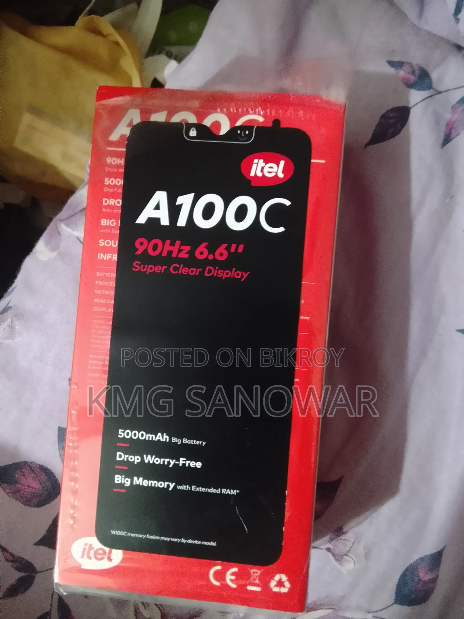 New Itel A100C 64 GB Black