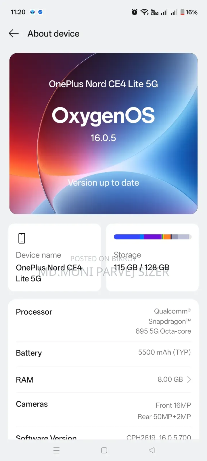 New OnePlus Nord CE 5G 128 GB