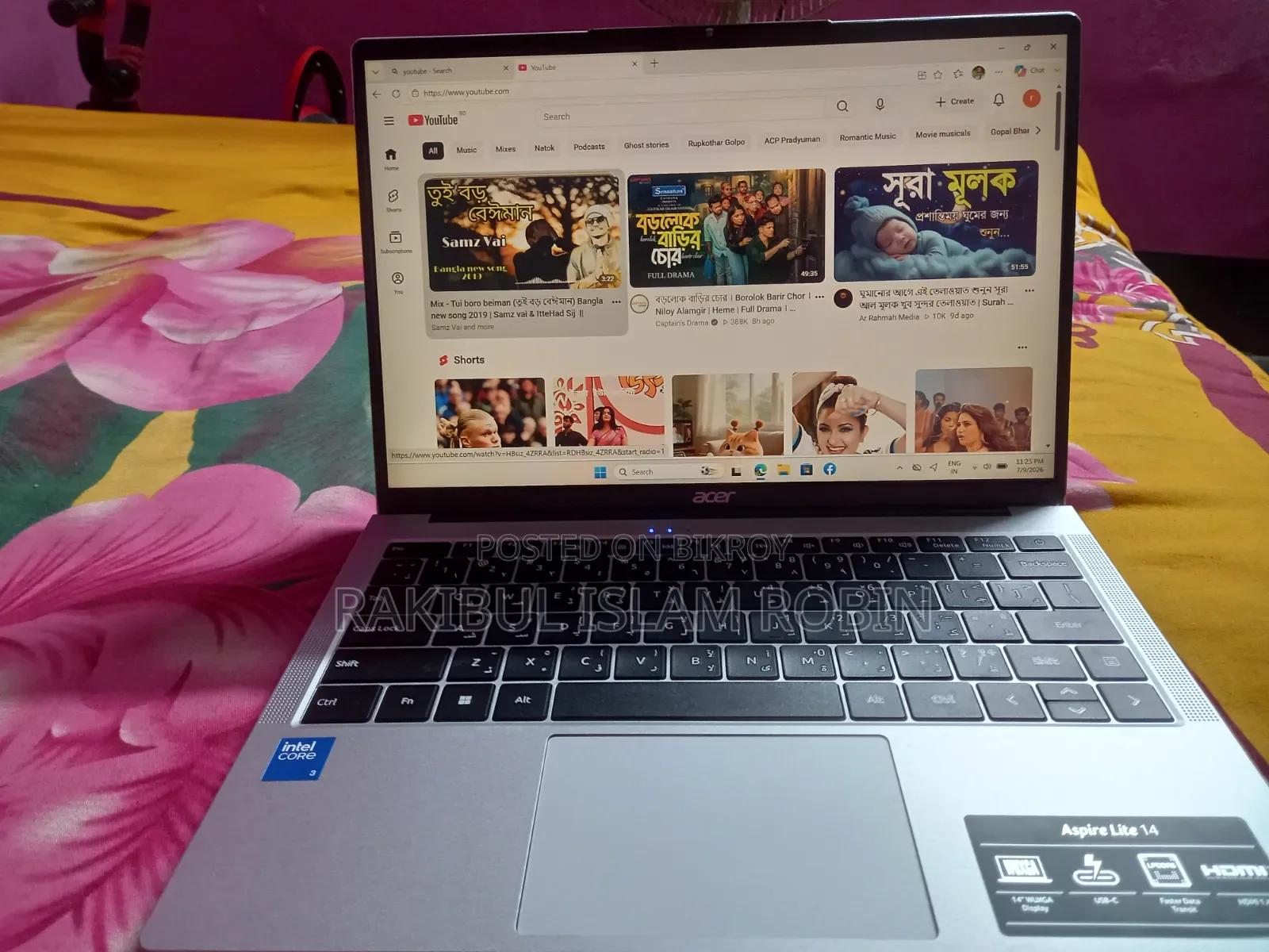 New Laptop Acer Aspire 14 16GB Intel Core I3 HDD+SSD 256GB