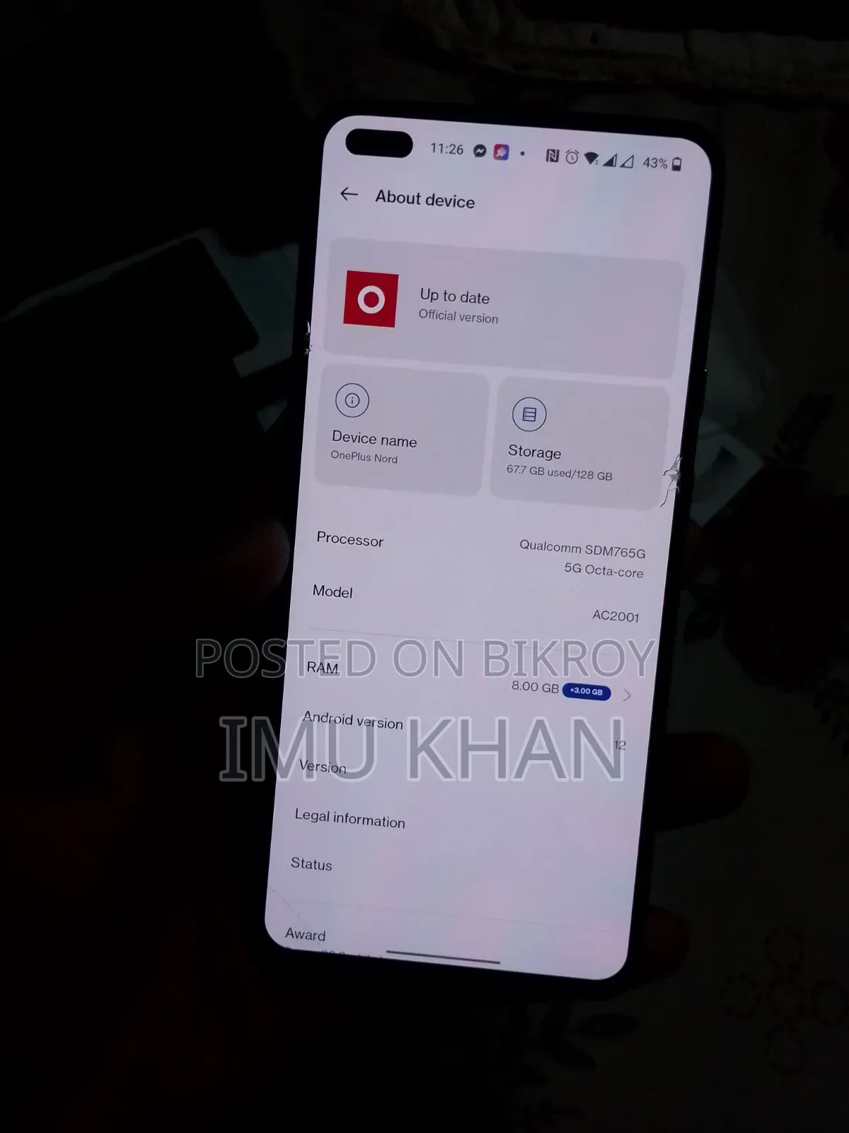OnePlus Nord 128 GB Black