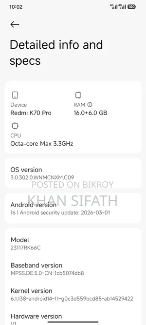 Xiaomi Redmi Pro 256 GB Black
