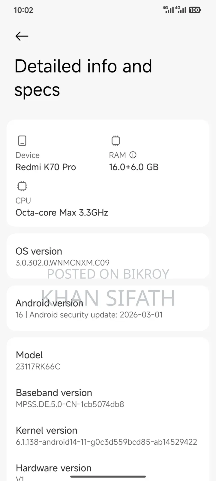 Xiaomi Redmi Pro 256 GB Black