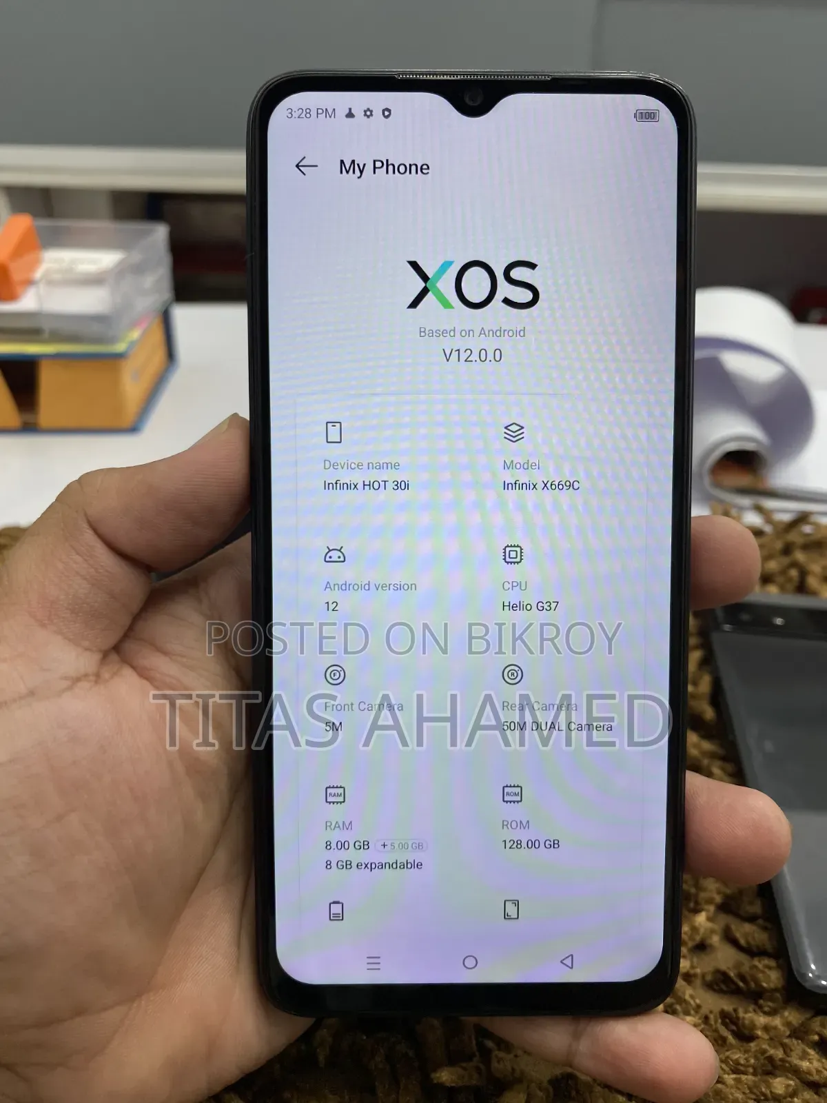 Infinix Hot 30i 128 GB Blue