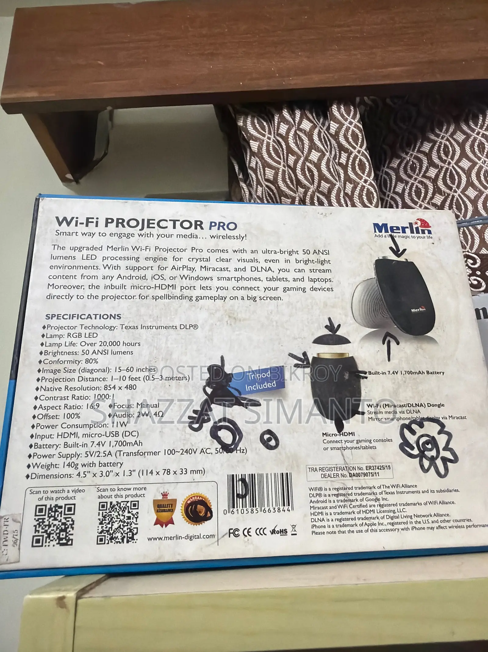 Merlin Wifi Projector Pro