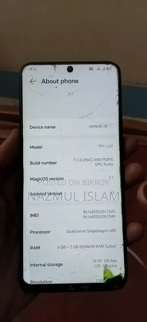Honor X8 5G 128 GB Black