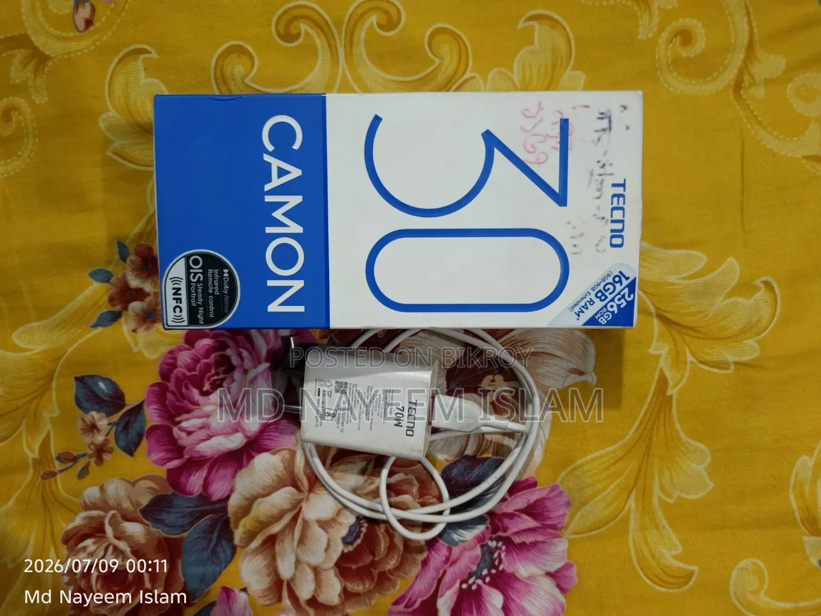 Tecno Camon 30 256 GB Black