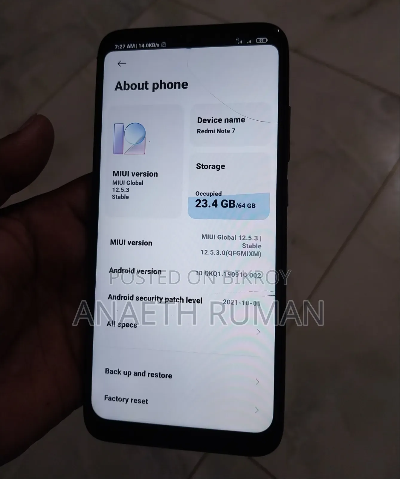 Xiaomi Redmi Note 7 64 GB Black