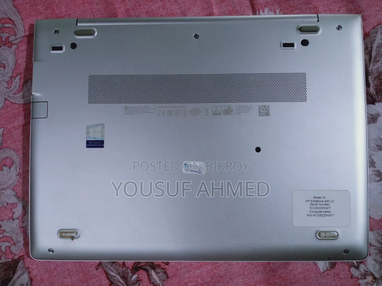 Laptop HP EliteBook 830 G6 8GB Intel Core I5 SSD 256GB