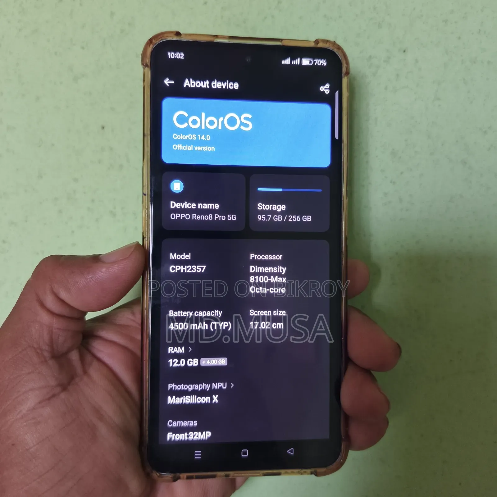Oppo Reno8 Pro 256 GB Gray