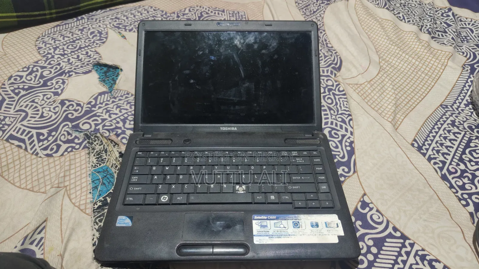 Laptop Toshiba Satellite C650 4GB Intel Core 2 Duo SSD 128GB