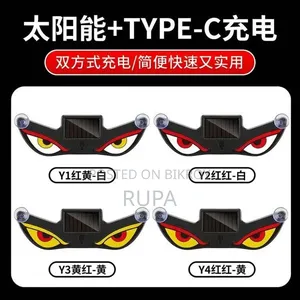 Eye Solar-Powered Wireless Decorative Light Led Warning Light.