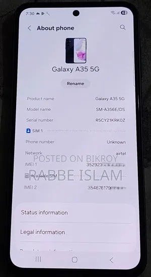Samsung Galaxy A35 128 GB Blue