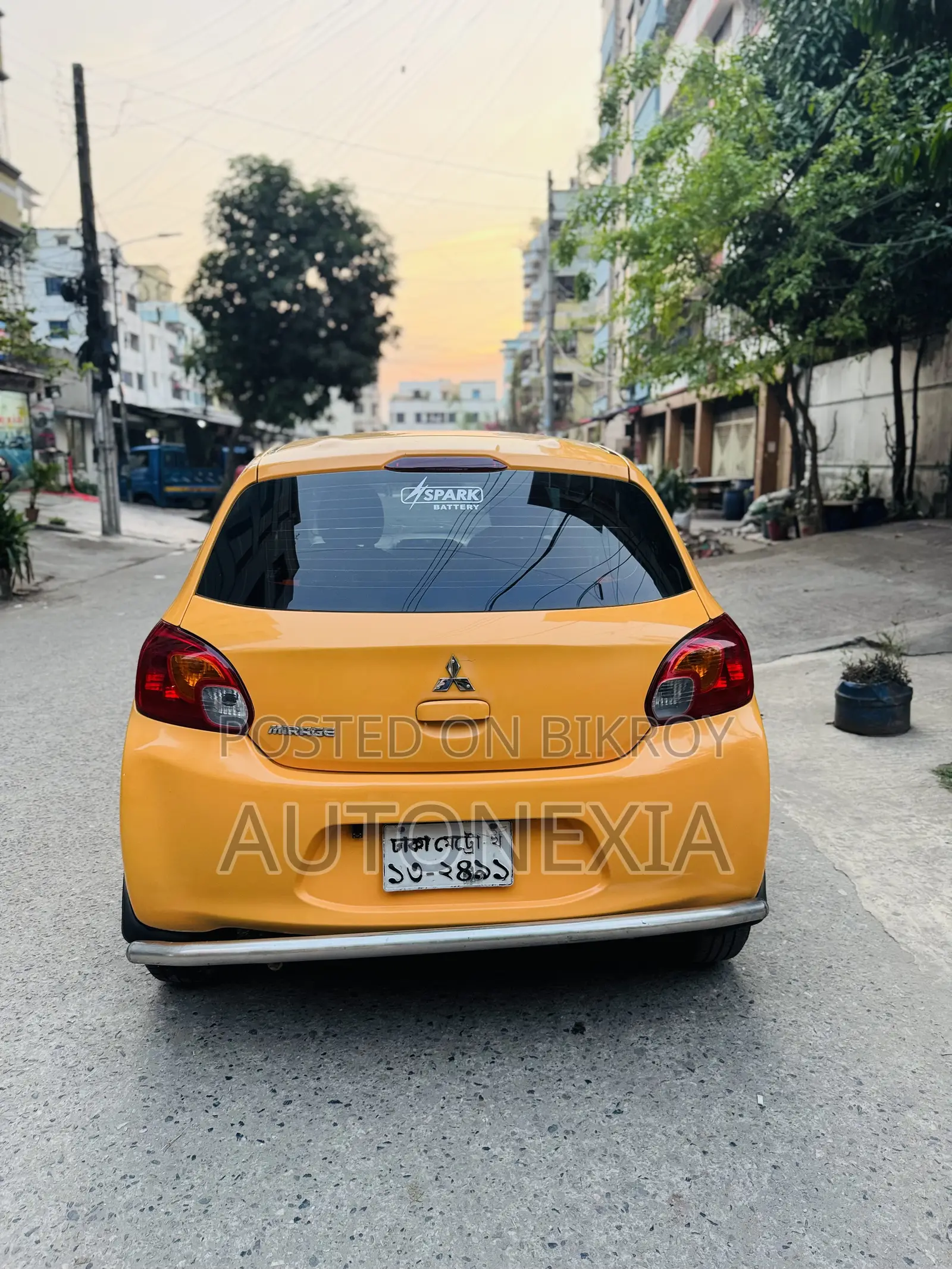 Mitsubishi Mirage 2012 Yellow