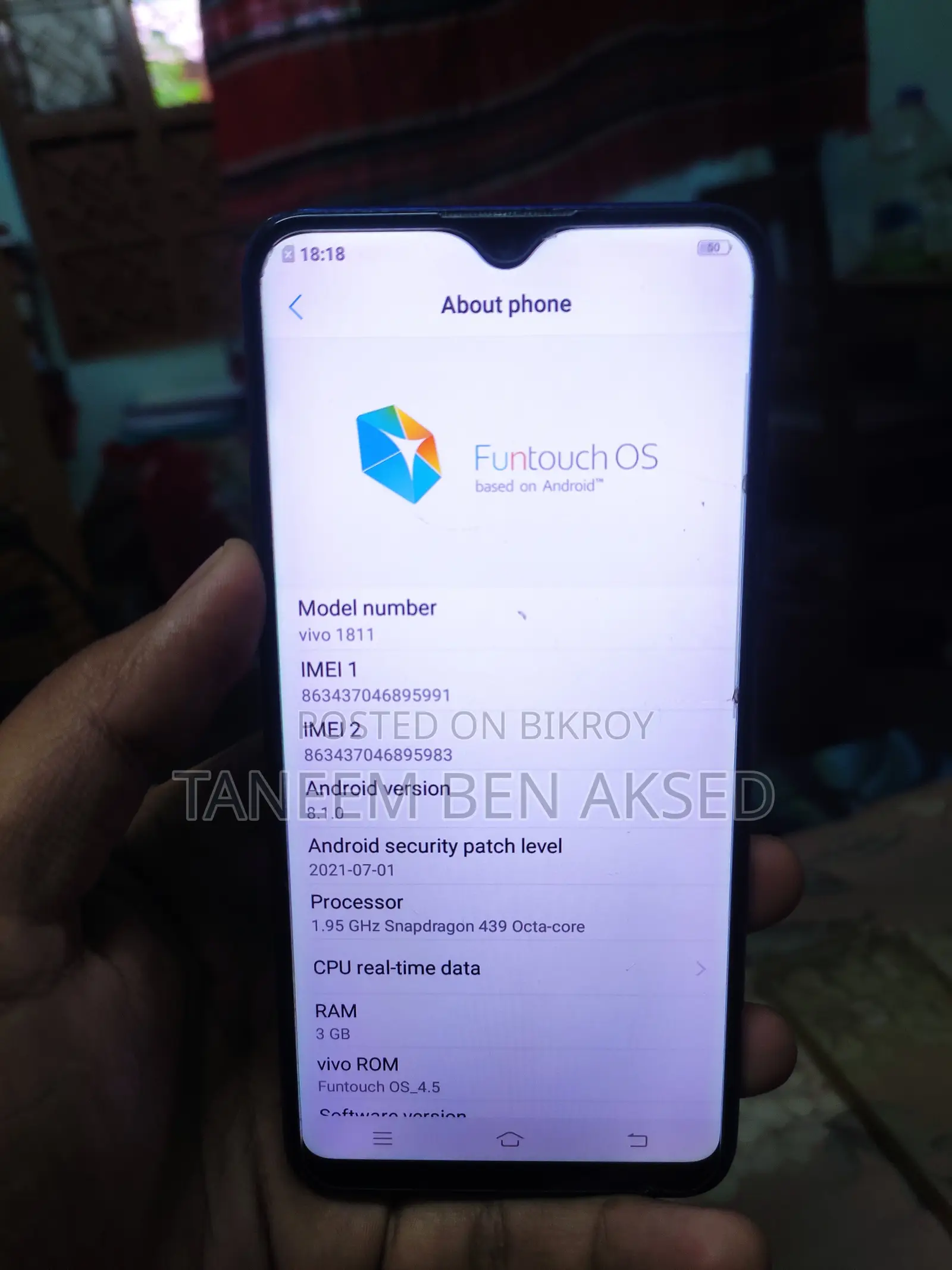 Vivo Y91 32 GB Blue