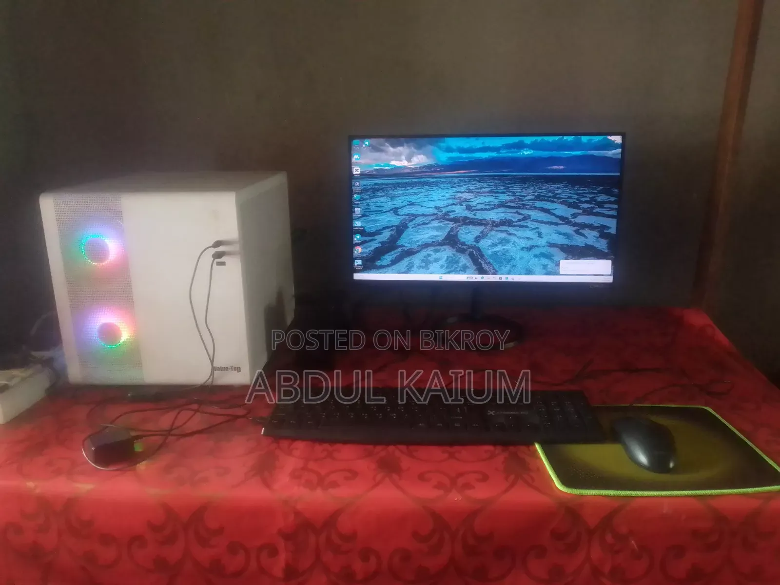 ডেস্কটপ কম্পিউটার MSI মডেল 16GB AMD Ryzen 5 SSD 128GB