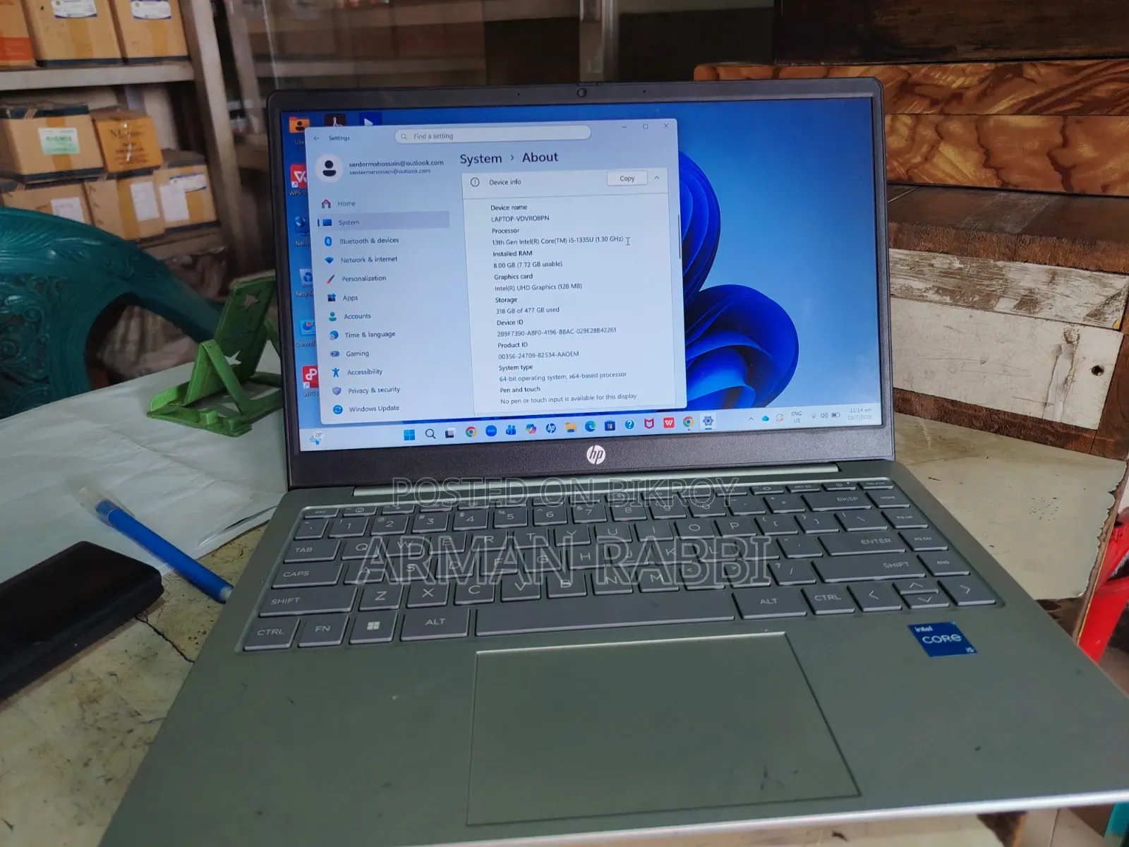 Laptop HP 15 8GB Intel Core I5 SSD 500GB