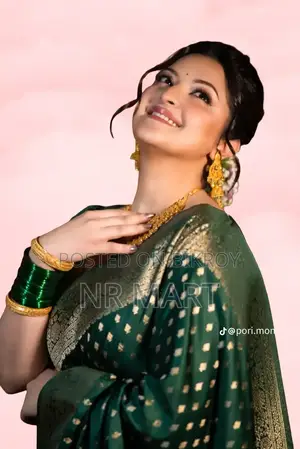 Jori Katan Saree With Blause PCS