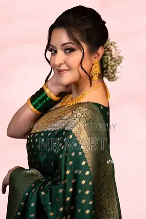 Jori Katan Saree With Blause PCS