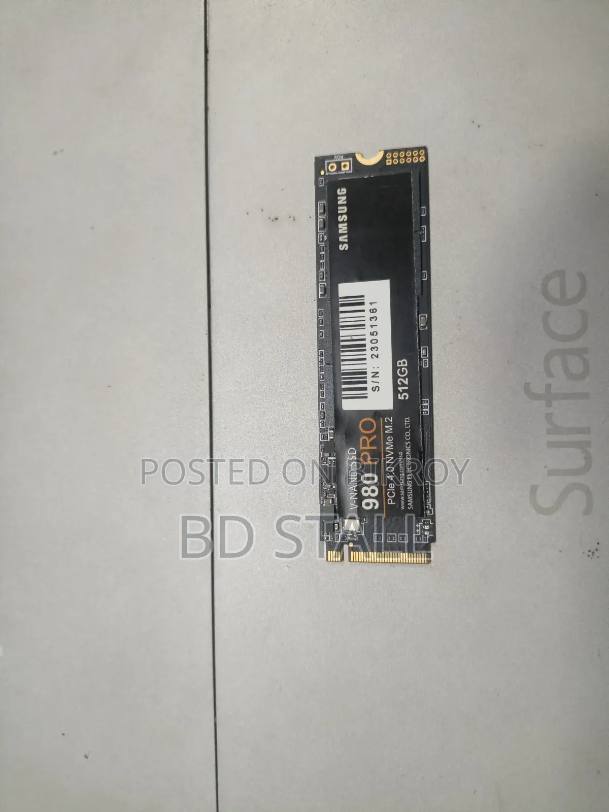 SSD Samsung 512gb 100% Health