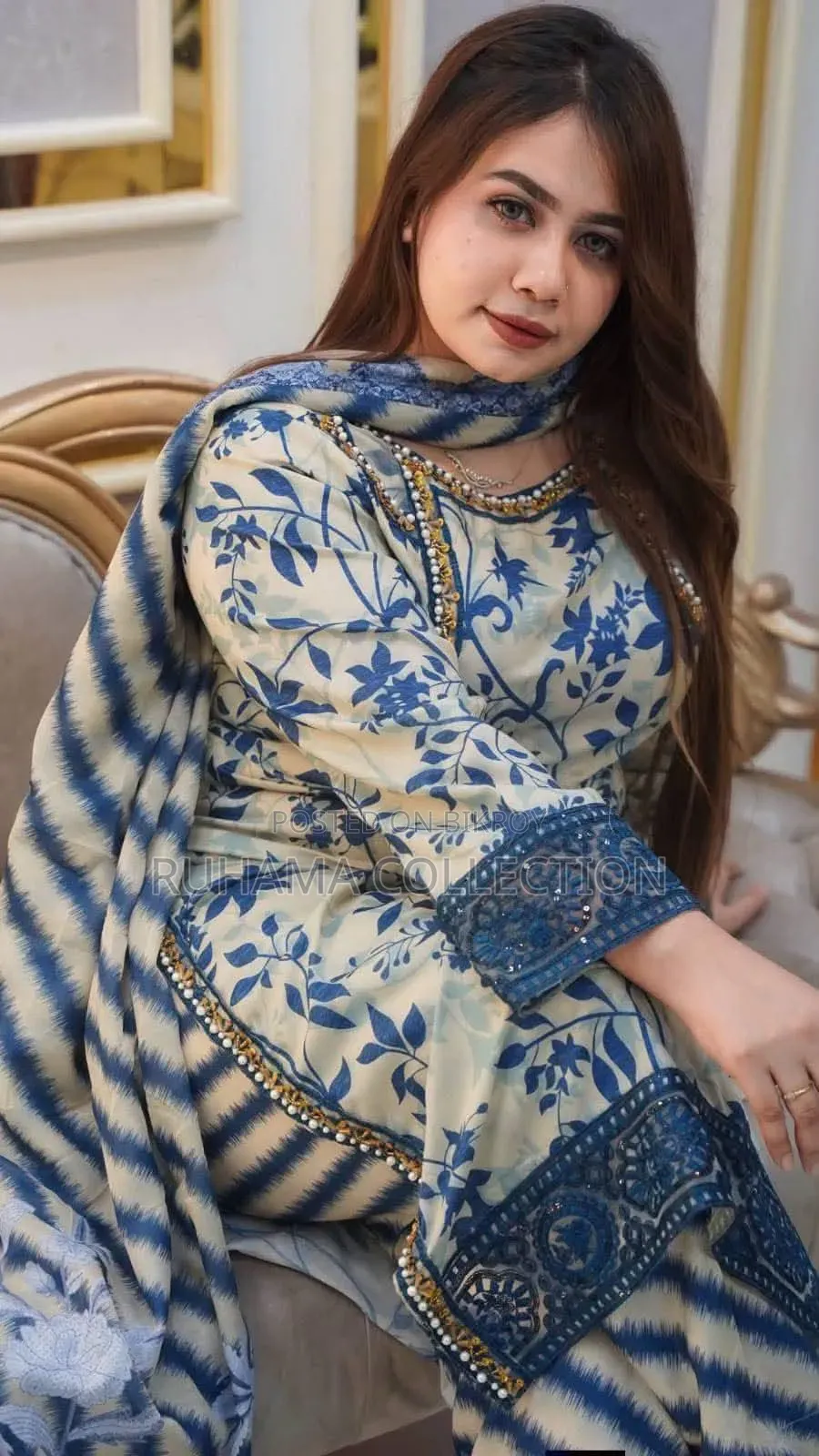 ​ প্রিমিয়াম কোয়ালিটি ডিজিটাল প্রিন্ট থ্রি-পিস