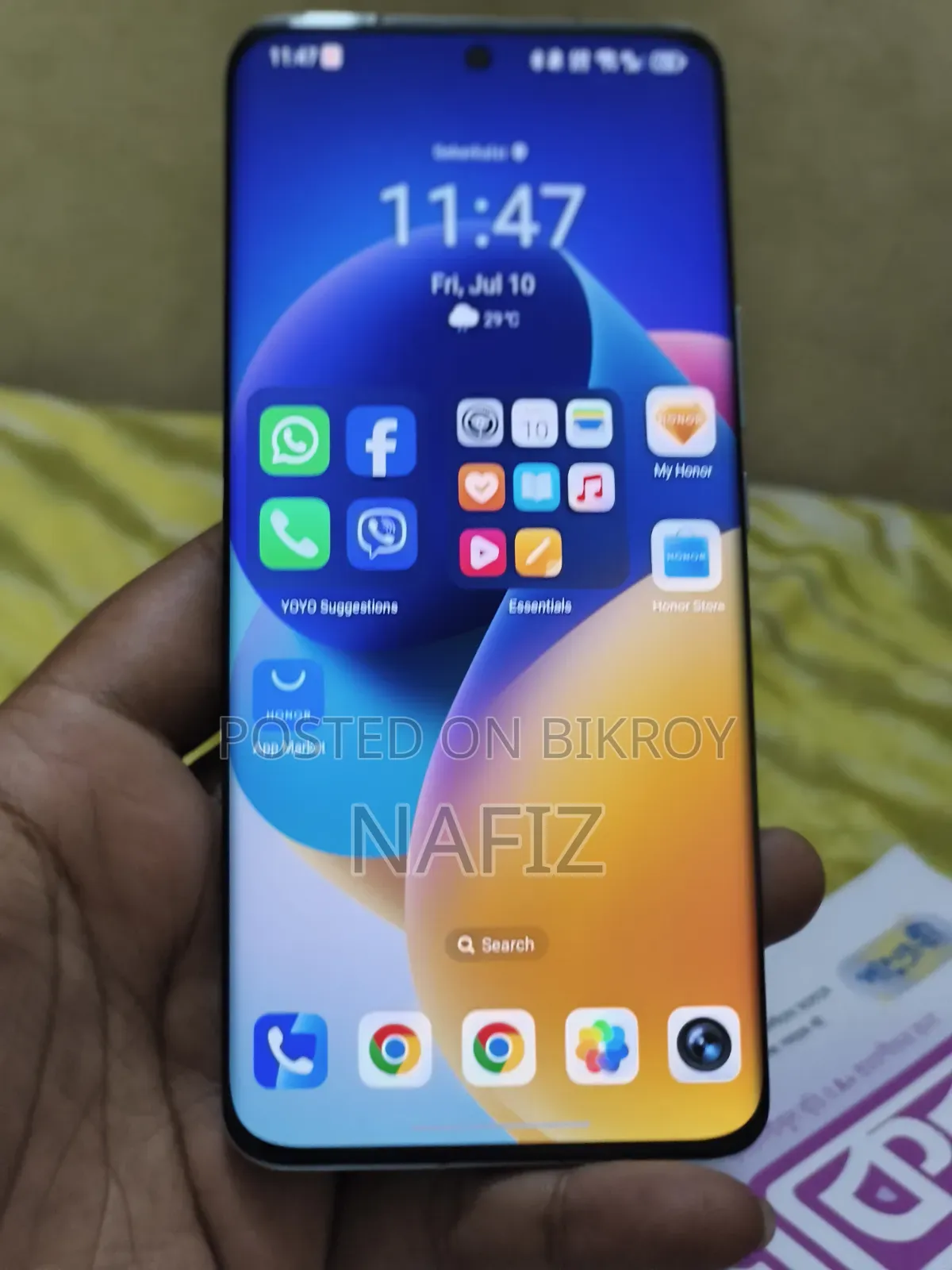 নতুন অনার ম্যাজিক৪ ২৫৬ জিবি নীল
