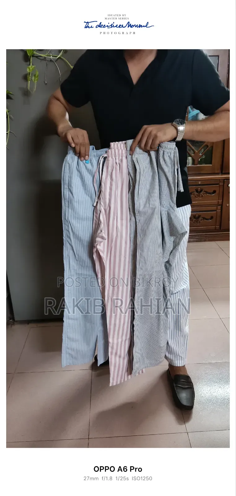 পুরুষদের আরামদায়ক সুতি কাপড়ের টাউজার