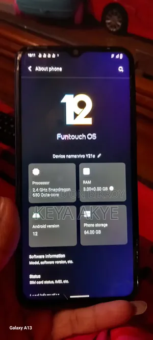 Vivo Y21 64 GB Blue