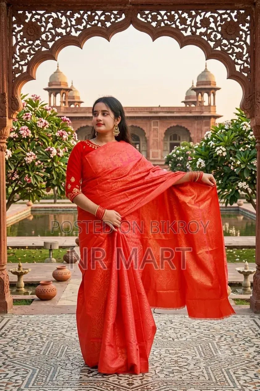 Reflection of Elegance – Original Sirajganj Silk Katan Saree