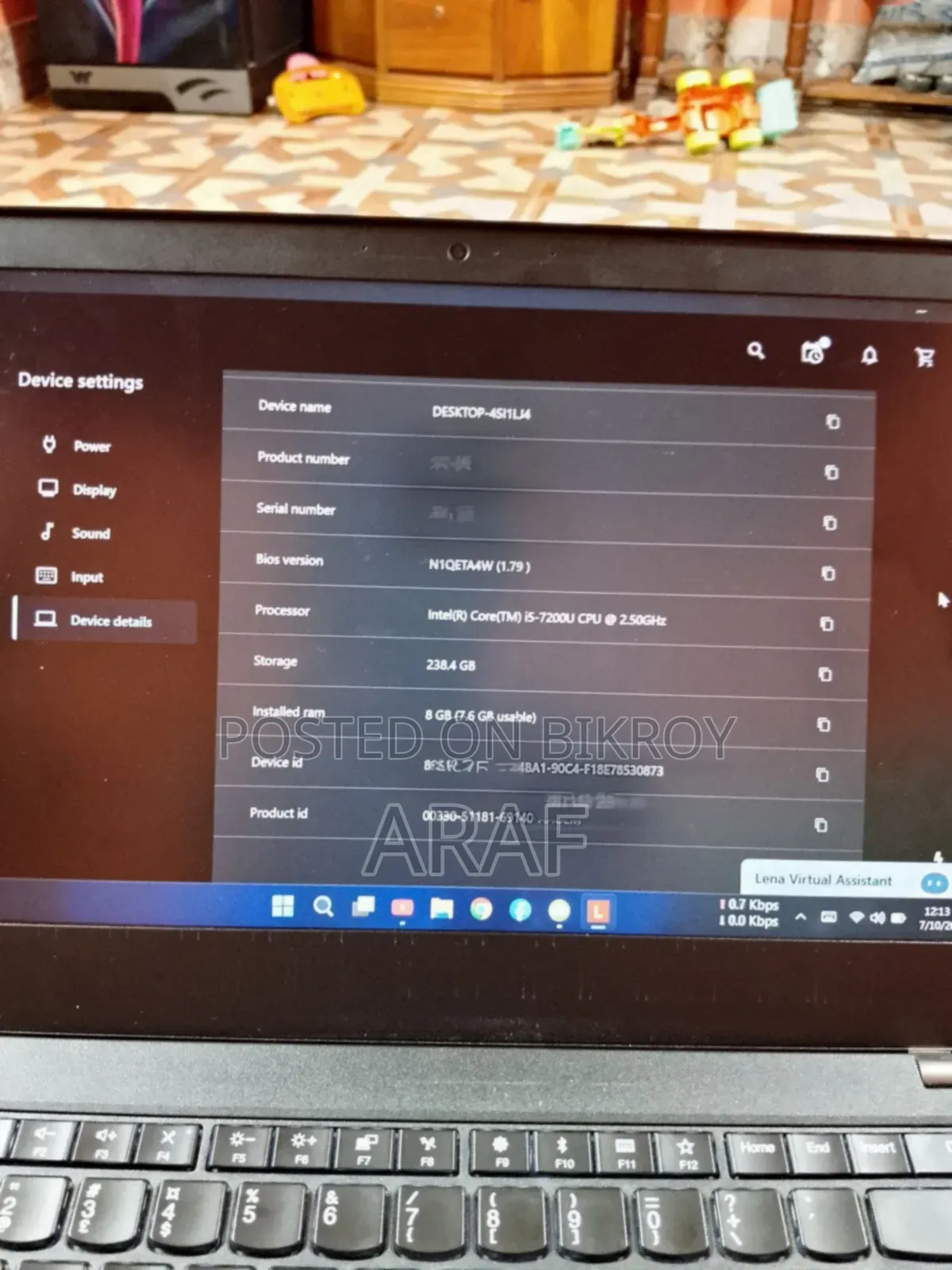 Laptop Lenovo ThinkPad T470s 8GB Intel Core i5 SSD 256GB